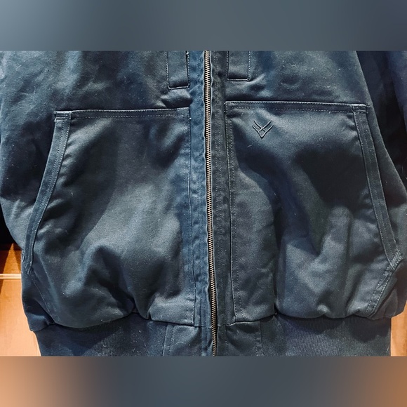 HAWX MEN'S WEATHERED DUCK HOODED ZIP INSULATED WORK JACKET, NWOT - Picture 7 of 16